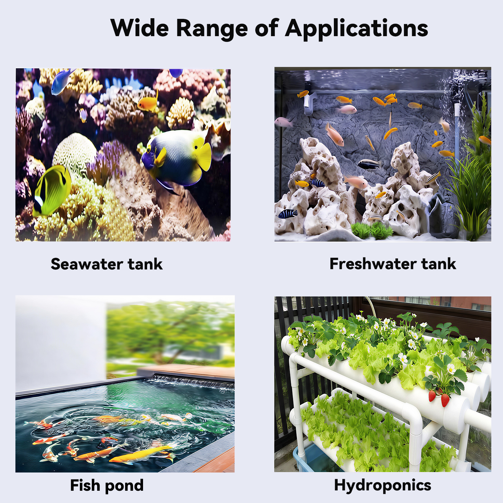 Smart 7-in-1 Water Quality Monitor, WiFi pH TDS EC ORP SG Salinity Meter with App Alerts, 2.8-inch Full-Color Rotatable Display & Long Range Sensor for Aquarium, Hydroponics, Koi Ponds, Pool