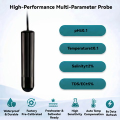 7-in-1 WiFi Water Quality Monitor with App Alerts