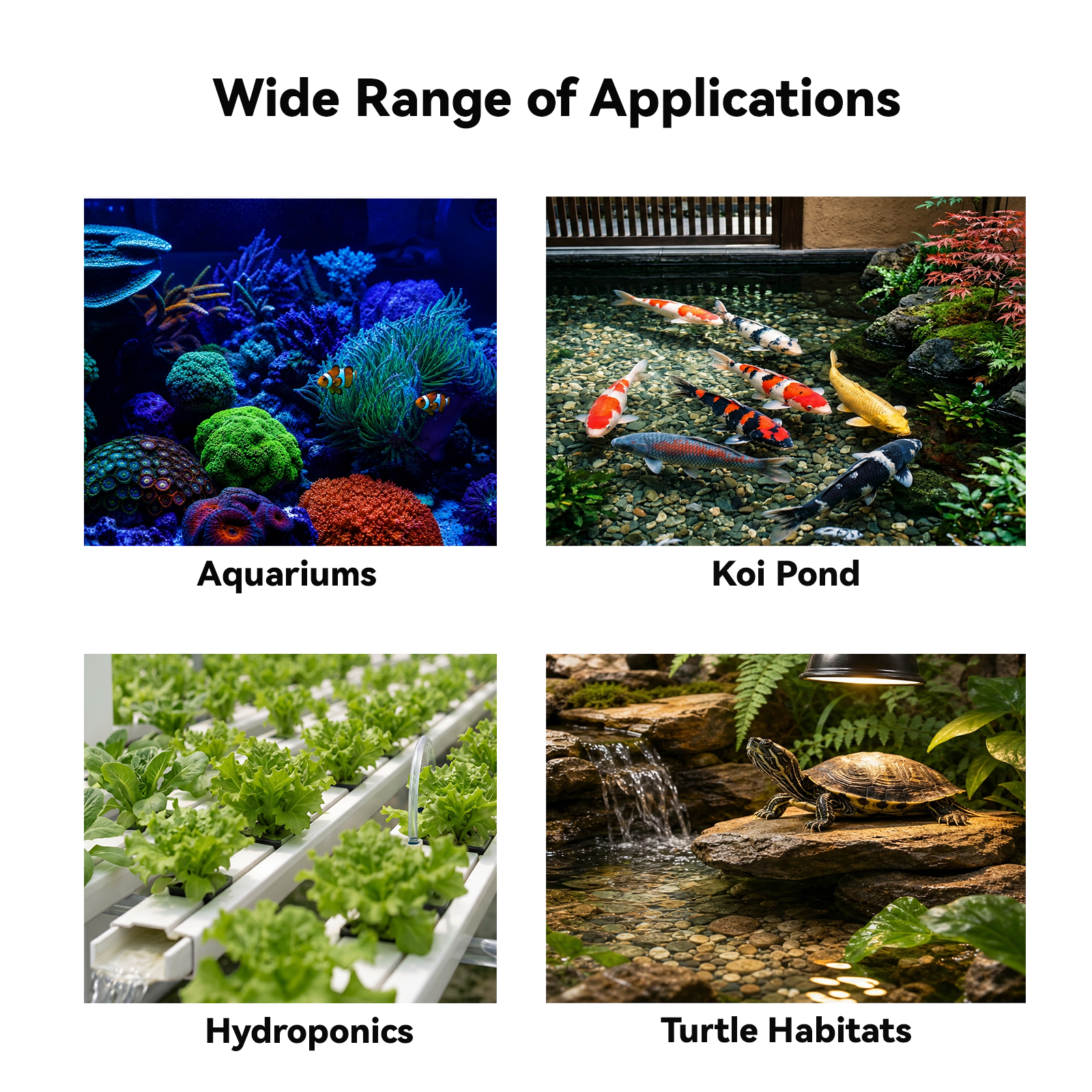 7-in-1 WiFi & Wired RS485 Water Quality Monitor, pH ORP TDS EC Salinity SG Temp Meter, Tuya App Remote Control for Aquarium, Reef, Hydroponics & Koi Pond