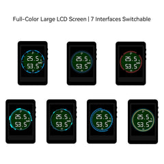 WiFi Air Temperature & Humidity Monitor with Tuya App Alerts, Remote Probe & Full-Color LCD
